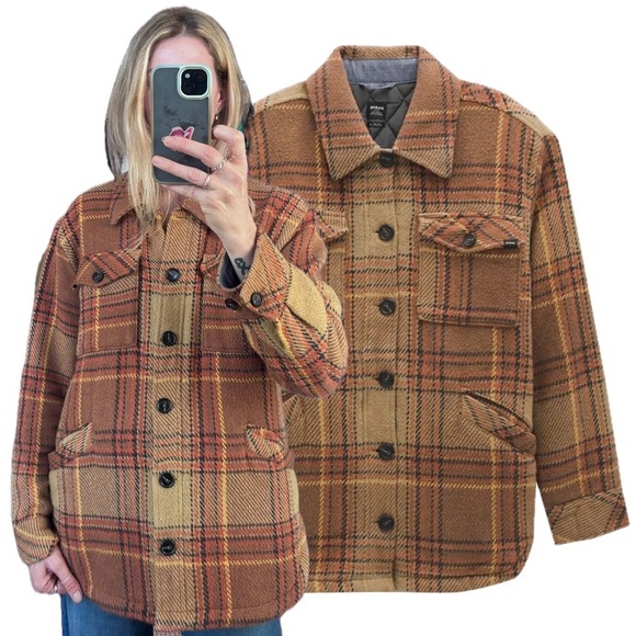 Prana Jackets & Blazers - prAna 100% Organic Cotton 70’s Plaid Flannel Quilted Multi Pocket Jacket Shacket